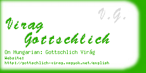 virag gottschlich business card